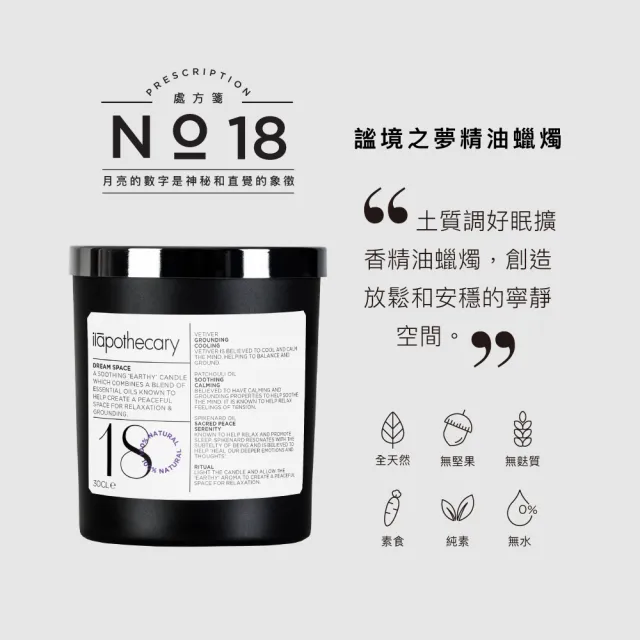 【ilapothecary】植郁香氛精油蠟燭(No.27 藍鬱晚香/No.18 謐境之夢/No.37 悠活當下/No.36 熾愛花火)