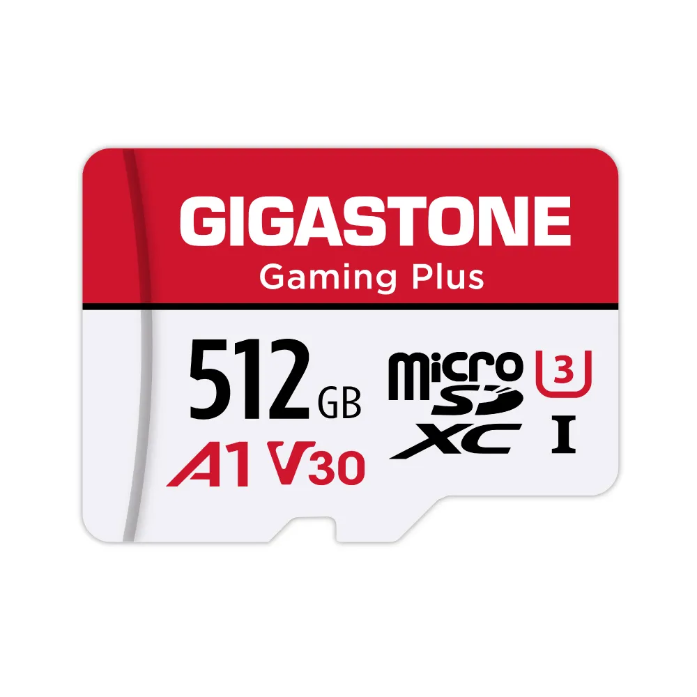 【Gigastone 立達國際】Gaming Plus microSDXC UHS-Ⅰ U3 A1V30 512GB遊戲專用記憶卡(支援Switch/GoPro)