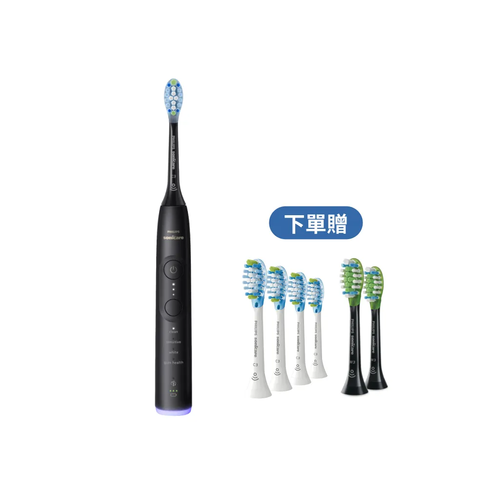 【Philips 飛利浦】momo獨家 HX7421/12 全能亮白音波電動牙刷-極致黑(官方直營/momo集資)