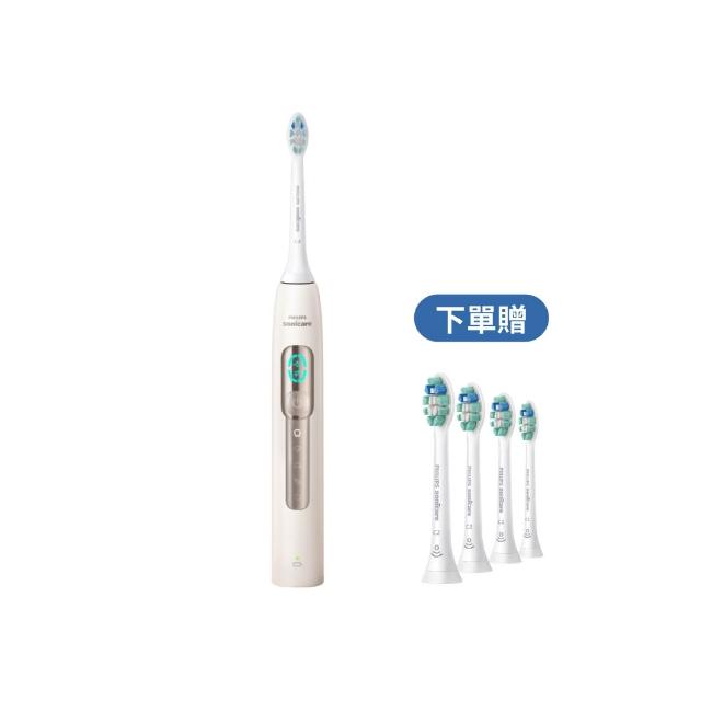 【Philips 飛利浦】HX5682/02 語音導航音波電動牙刷-晨光杏(語音提醒/5種模式/骨傳導科技/官方直營)