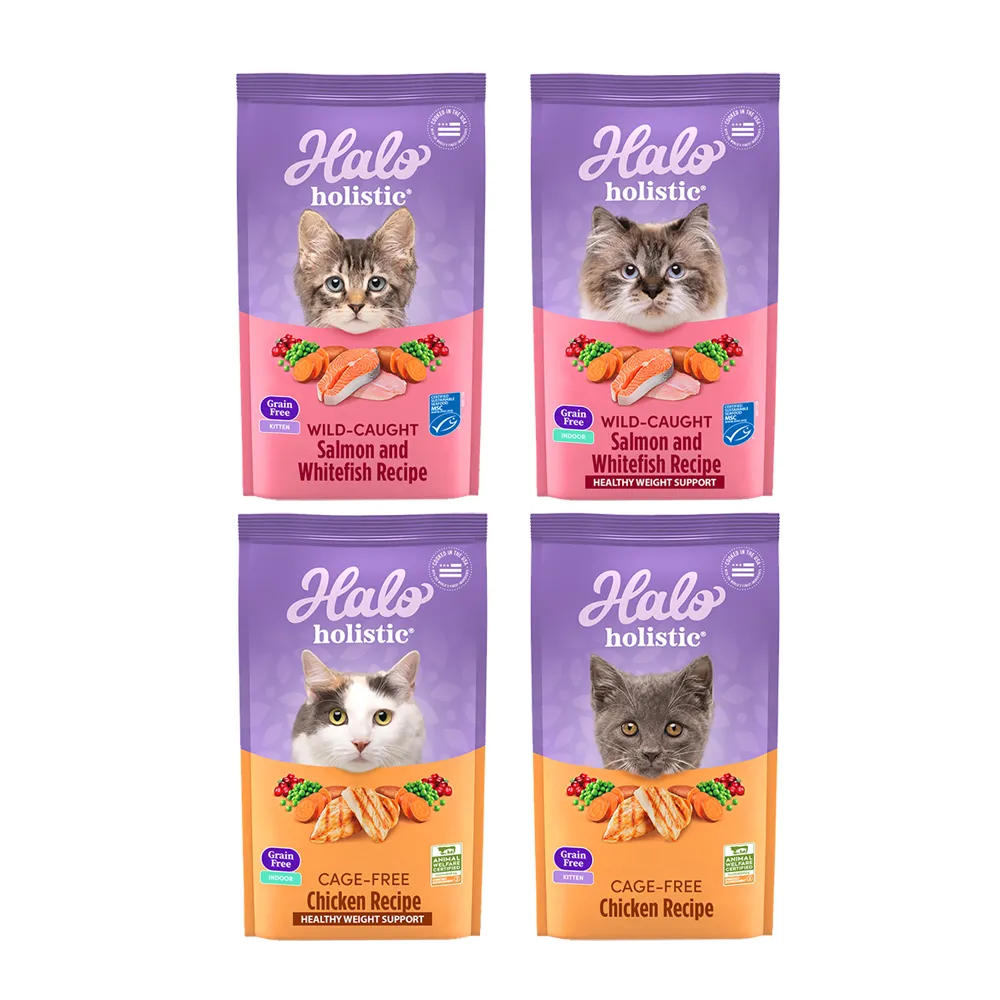 【HALO 嘿囉】無穀系列貓糧 6磅/2.72kg(貓飼料 貓乾糧 幼貓 成貓 寵物食品)