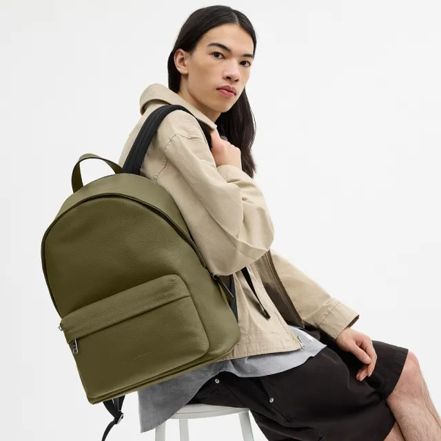 【COACH】蔻馳官方直營 TAYLOR 經典SIGNATURE條紋雙肩包 後背包-多色任選(CDX88/CDX93)
