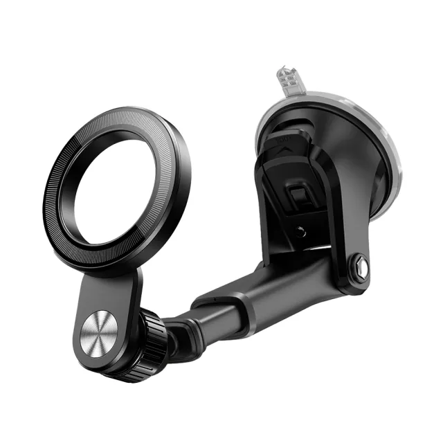 車用 M10M Magsafe磁吸支架+ S02+ 玻璃吸盤手機架底座