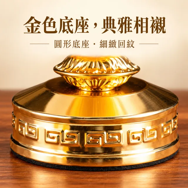【JU JIA JIA 居家家】6吋LED琉璃蓮花供燈 佛前長明燈 供佛燈 財神燈 觀音菩薩燈 插電式佛堂神桌擺飾燈 YS