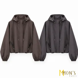 【MON’S】休閒帽廓型夾克外套(直)