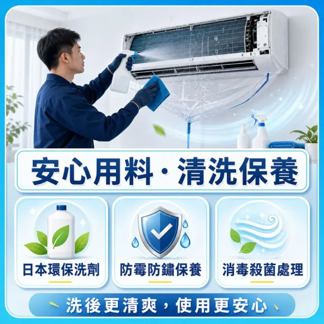 【森友家】高雄開幕★分離式冷氣清洗卷(室外機安全免費清洗)