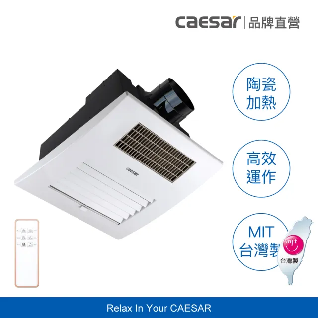 【CAESAR 凱撒衛浴】強效速暖 浴室暖風乾燥機 DF280 (不含基本安裝 / 無線遙控)