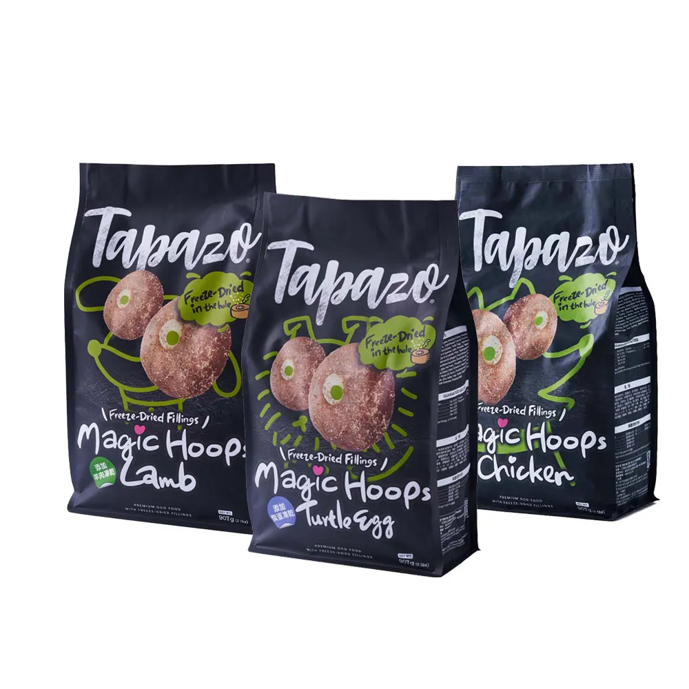 【TAPAZO 特百滋】凍乾填心糧-成幼犬低敏配方 2磅x3包組(狗飼料 狗乾糧 成犬 幼犬 低敏)