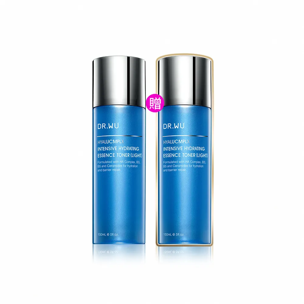【DR.WU 達爾膚】玻尿酸保濕精華化妝水150ML(清爽型 2入組)