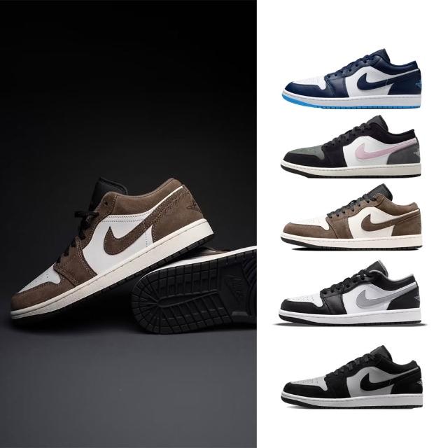 【NIKE 耐吉】運動鞋 休閒鞋 喬丹 低筒 AIR JORDAN 1 LOW 男鞋 藍白黑紅 AJ1 低 多款(553558-040&)