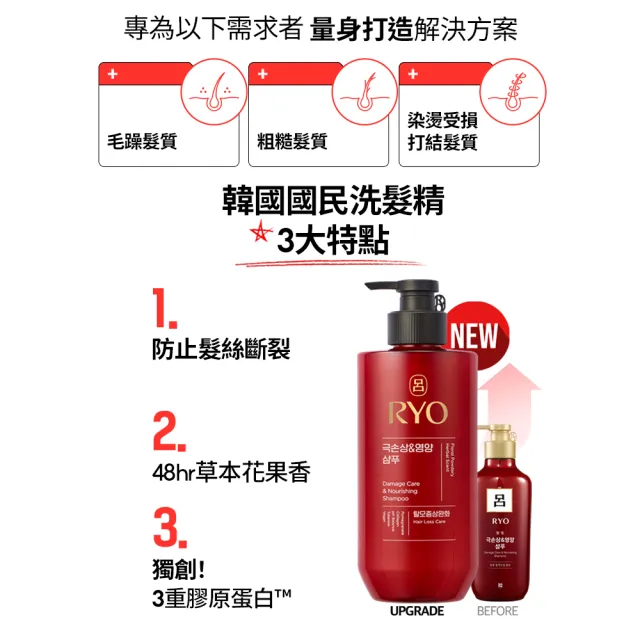 【RYO 呂】官方直營 全方位頭皮養護洗髮精 480ml x2入(染燙受損/控油去屑/豐盈蓬鬆/敏感護理)