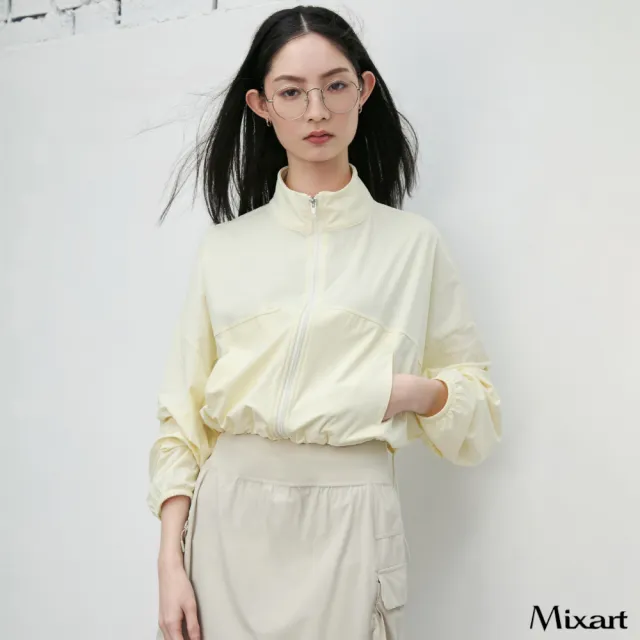 【Mixart】防曬 輕薄 外套 休閒 逸緻律動 都會輕感物理防曬外套(共兩色)