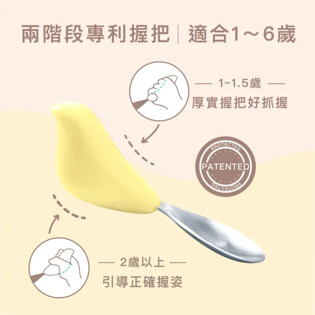 【CYD TERRA】PICABOO布咔寶學習餐具組 （寶寶餐具/不銹鋼叉匙/不鏽鋼碗）(任選兩色)