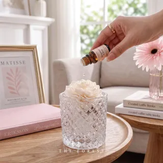 【The Forest 癒森林】野薔薇香氛擴香水晶禮盒含15ml品牌香氛油(送禮禮盒/居家香氛/生日禮物)