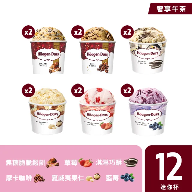 【Haagen-Dazs 哈根達斯】迷你杯100mlx12入