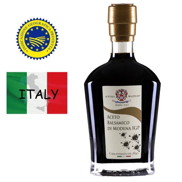 【蒙地娜】MALPIGHI瑪畢齊IGP巴薩米克葡萄醋-金贊四星/250ml