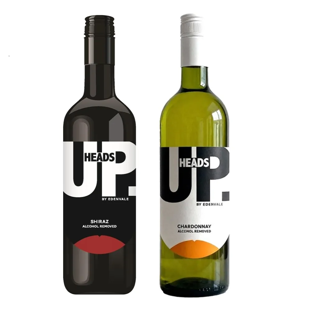 【HEADS UP】EDENVALE 無酒精紅酒/白酒 750ml/瓶(零酒精的養生葡萄飲) 附提袋/年節送禮/年節聚會