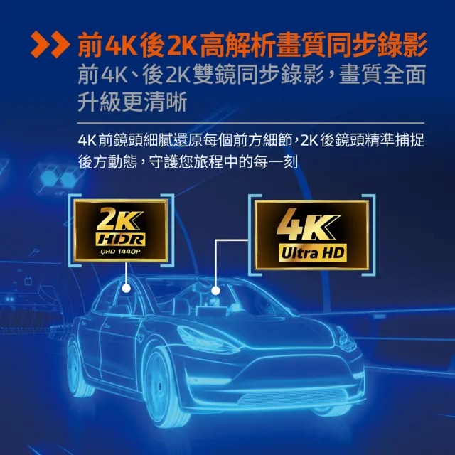【Mio】含安裝限定車型 MiVue R889WD 前4K後2K極致畫質 新2代星光級 分離式鏡頭 後視鏡型行車記錄器