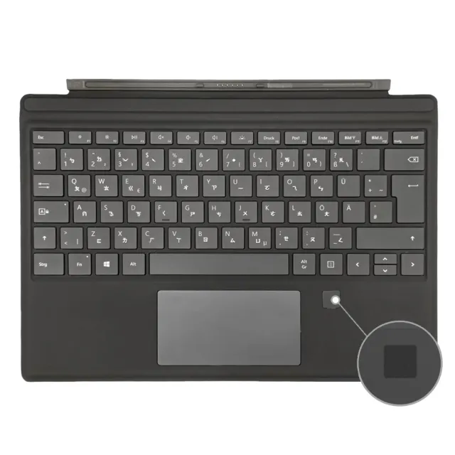 【Microsoft 微軟】A級福利品 Surface Pro 原廠實體鍵盤保護蓋(歐洲規格/無筆槽/指紋解鎖/適用Pro3至Pro7)