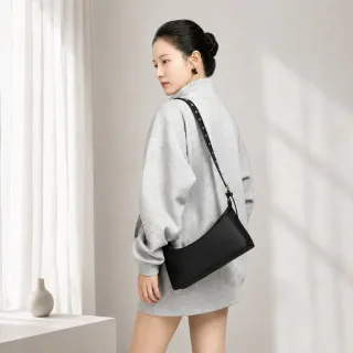 【MoonDy】雙11 尼龍包包 單肩包 腋下包 側背包 女生包包 小方包 隨身包 包包 簡約 休閒包 通勤包 防