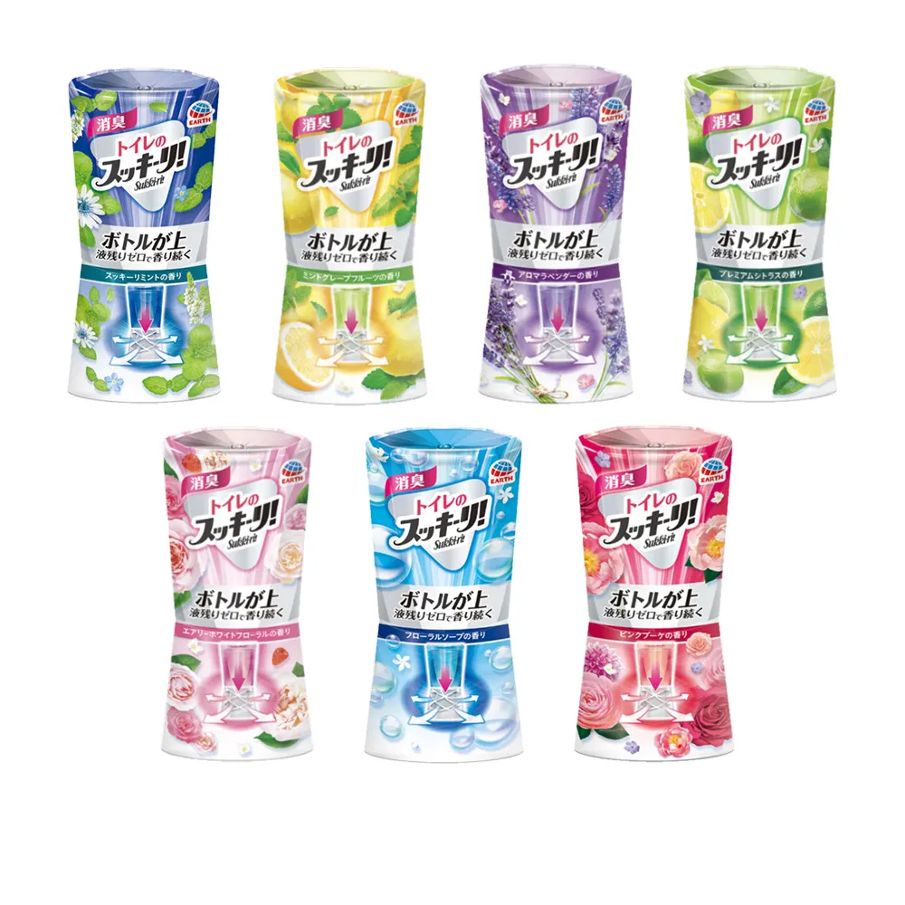 【EARTH 地球製藥】日本興家安速 浴廁芳香除臭劑 400ml(多款任選/平行輸入)