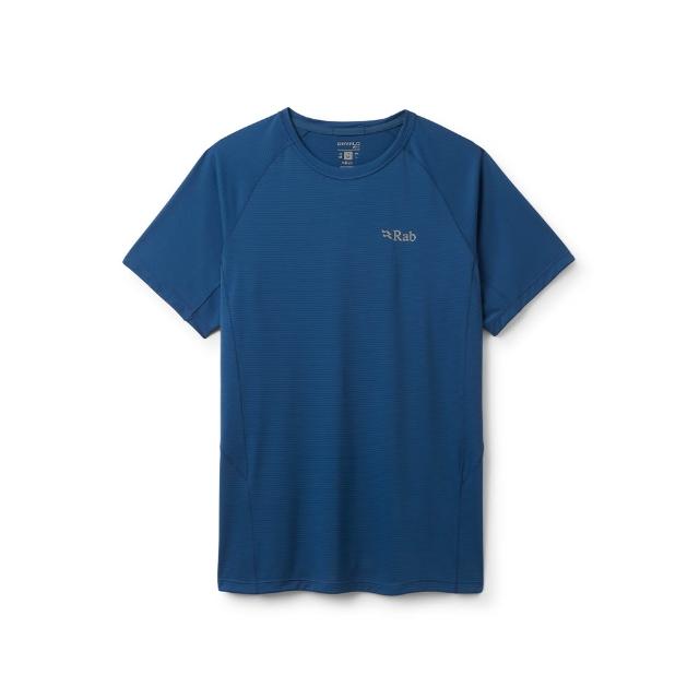 【RAB】Sonic Tee 短袖輕量抗臭排汗衣 男款 暴風藍 #QCC55