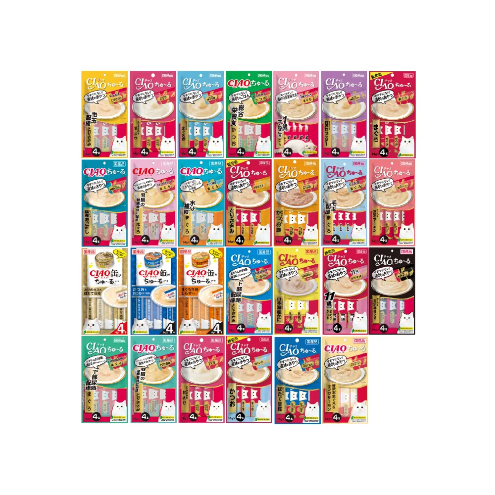 【CIAO】啾嚕肉泥14g*4入-12包(貓零食/貓肉泥)