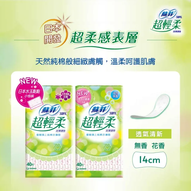 【Sofy 蘇菲】瞬吸加長護墊/清新涼感護墊/天然原生棉護墊/超輕柔護墊(14cm/17.5cm 共198-720片)