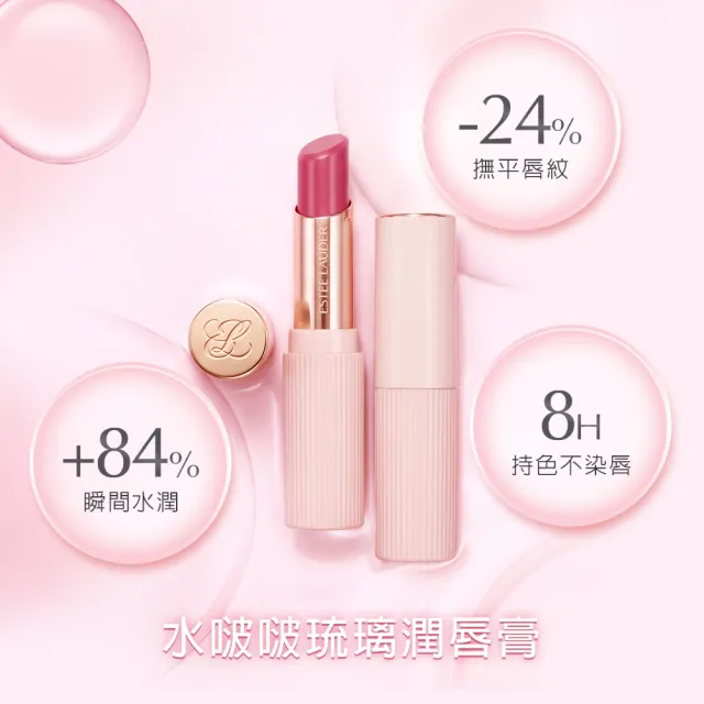 【Estee Lauder 雅詩蘭黛】水啵啵琉璃潤唇膏(IU同款/護唇膏x2/週年慶限定組)