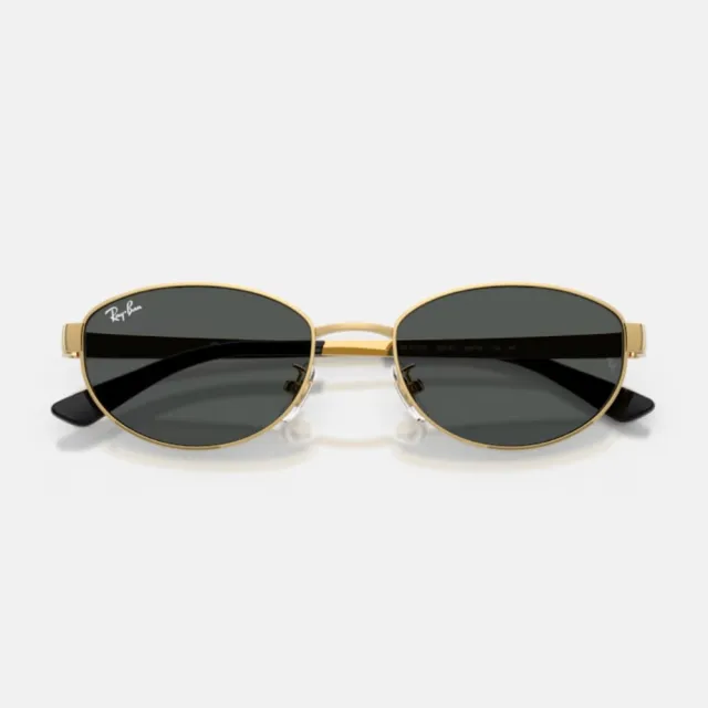 【RayBan 雷朋】橢圓金屬抗UV太陽眼鏡(RB3774D-003/87、001/73、001/87、001/3、001/69、001/80 55mm)