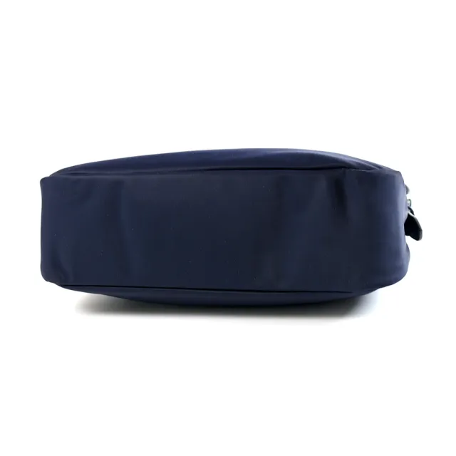 【TORY BURCH】金屬標高密度尼龍拉鍊肩背包-海軍藍