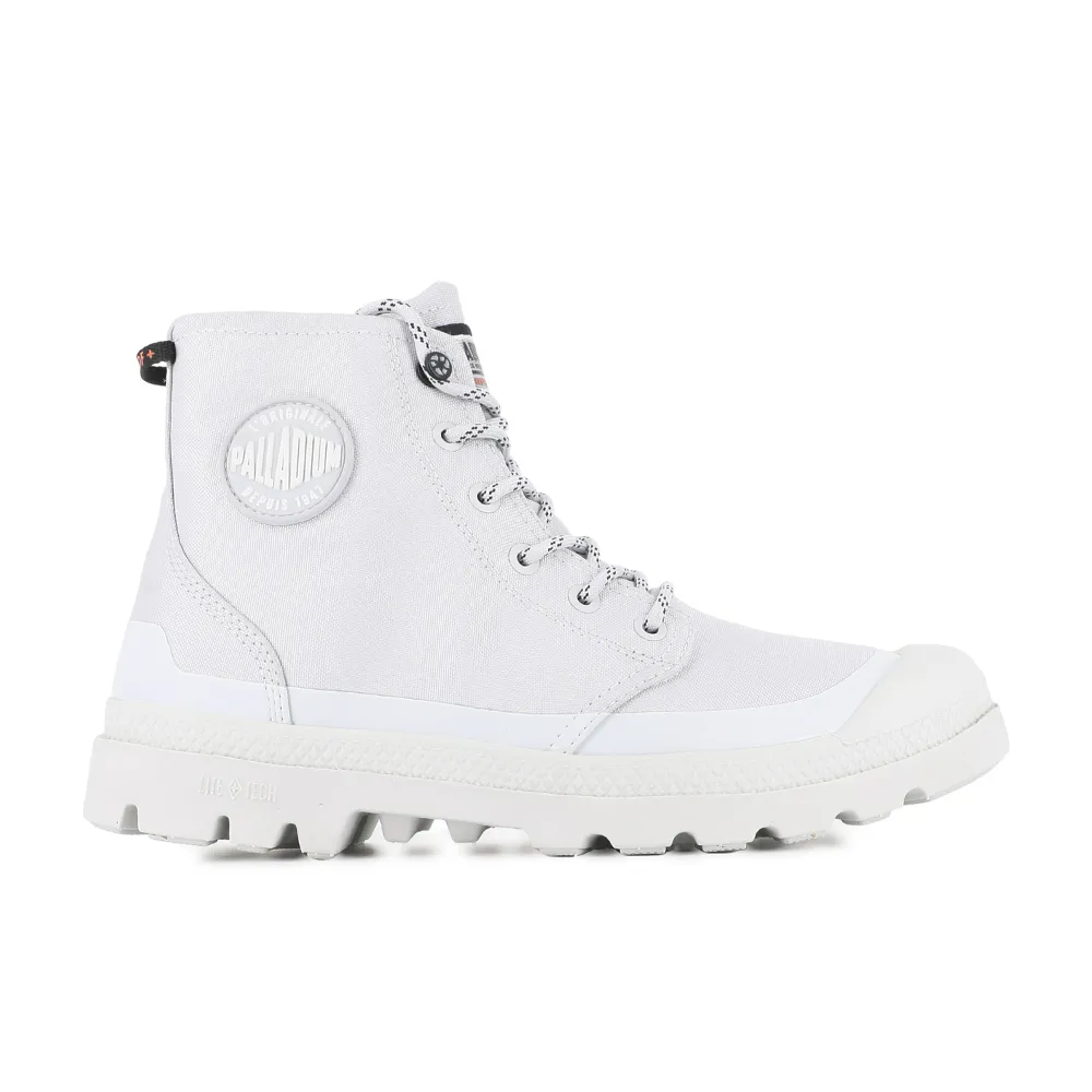 【Palladium】PAMPA RCYCL LT+ WP+ ZIP再生科技輕量拉鍊橘標防水靴/休閒鞋-男鞋/女鞋-冰河灰(74066-069-M)