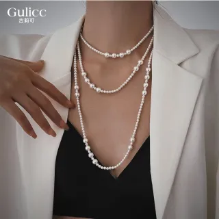 【Gulicc 古莉可】輕奢優雅毛衣鍊 小香風長項鍊(雙11 生日 鎖骨鍊 項鍊 飾品 禮物)