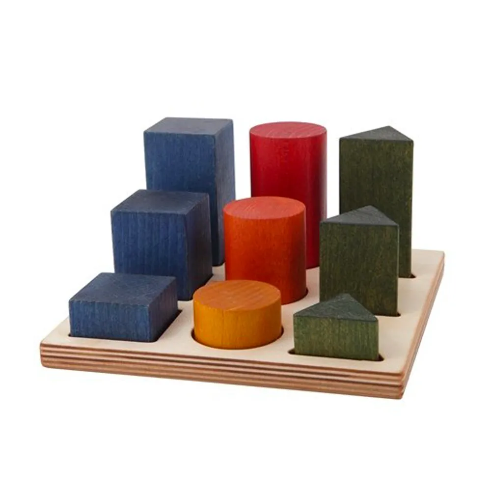 【Wooden Story】原木形狀分類板(彩虹色)