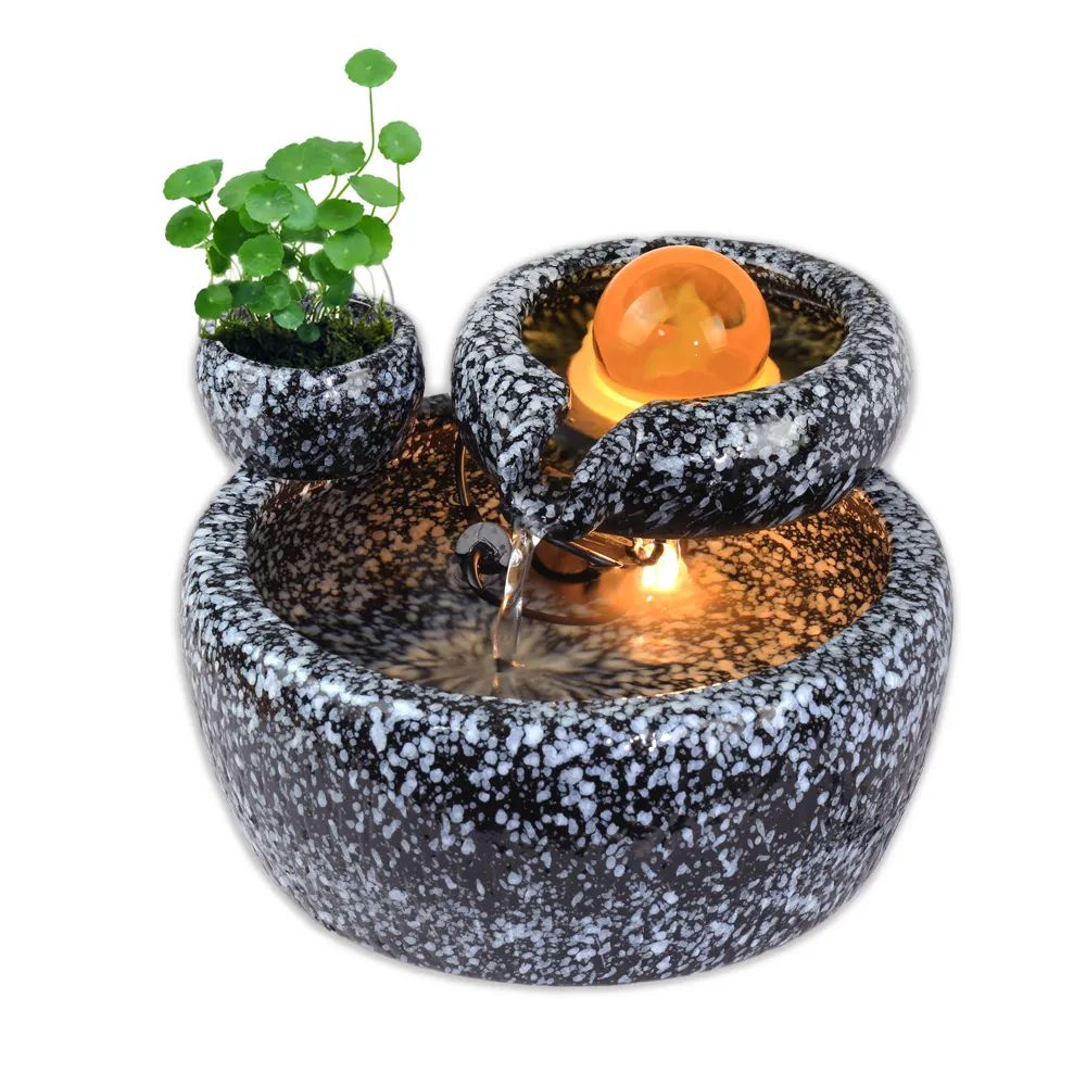 【開運方程式】鶯歌陶瓷流水聚寶盆石紋升級閃花釉料(入厝禮l客廳招財擺件l玄關風水擺設l新居開業送禮)