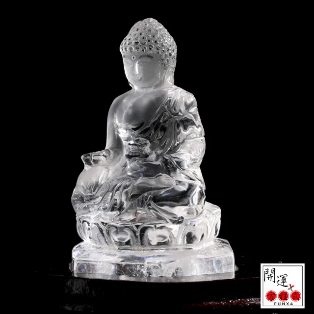 【開運方程式】白水晶佛像大日如來一物一拍水晶雕件(入厝禮l客廳招財擺件l玄關風水擺設l新居開業送禮)