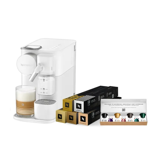 【Nespresso】膠囊咖啡機 Lattissima One_瓷白色 送禮 入厝 奶泡機 全自動咖啡機(訂製咖啡時光50顆組)