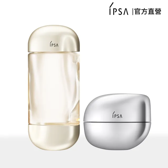 【IPSA 茵芙莎】官方直營 全新彈潤MAX組 (流金保濕美膚水e x 雙型膠原霜)