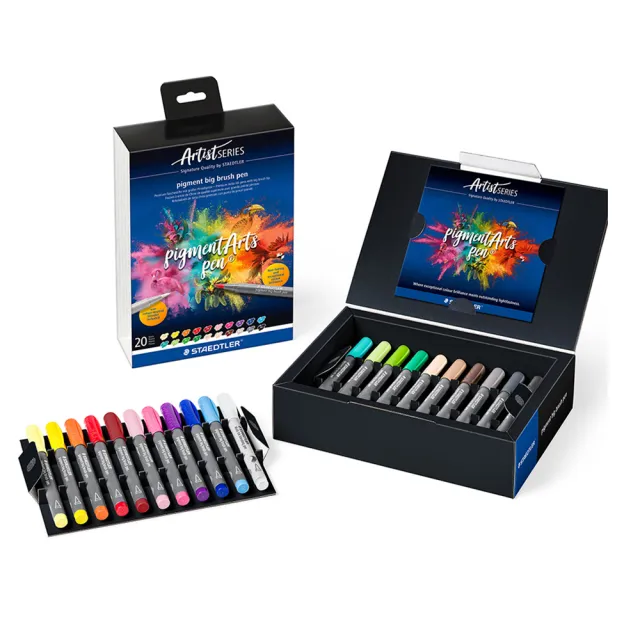 【STAEDTLER 施德樓】彩藝毛筆大-附調色筆組20入
