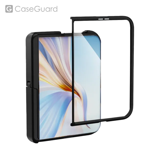 【CaseGuard】iPhone Duo 全能折疊隱形支架保護殼 透黑