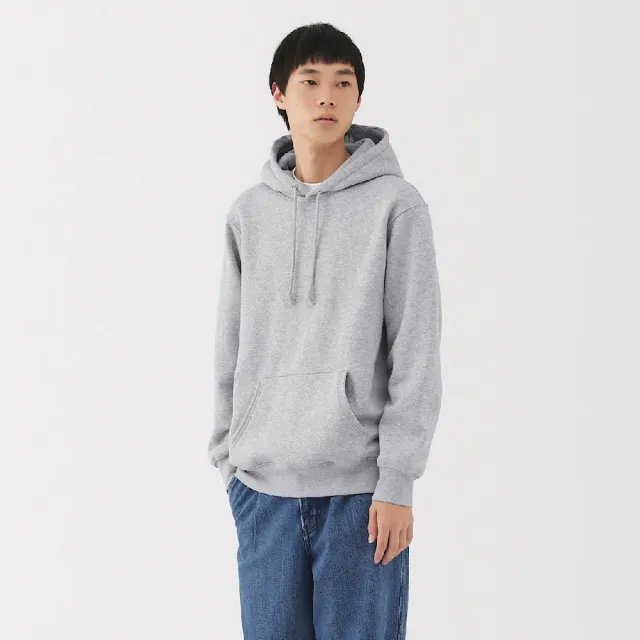 【MUJI 無印良品】男裏毛連帽上衣(灰色/墨灰/黑色/象牙白/深藍)