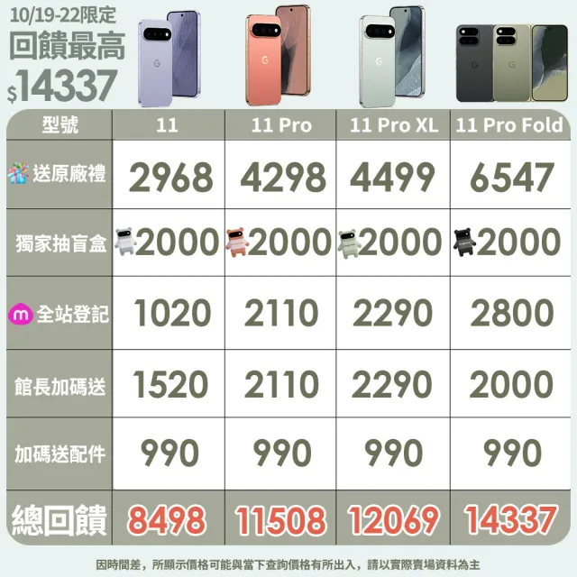 【Google】Pixel 11 Pro Fold 5G 6.5吋(16G/256G/Tensor G6+Titan M3安全晶片/4800萬鏡頭畫素/AI手機)
