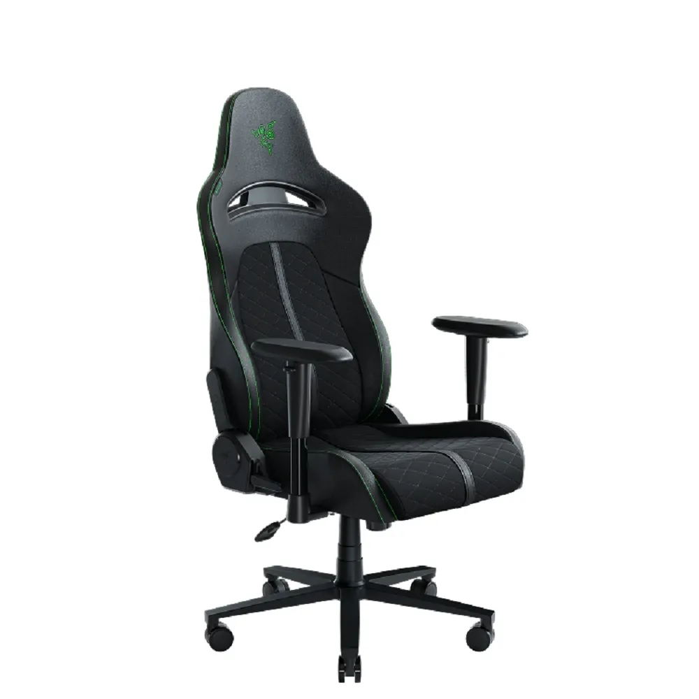 【Razer 雷蛇】搭麥克風★Enki X人體工學設計電競椅/電腦椅/(黑/綠/RZ38-R3U1)+Seiren V3 Mini 魔音海妖