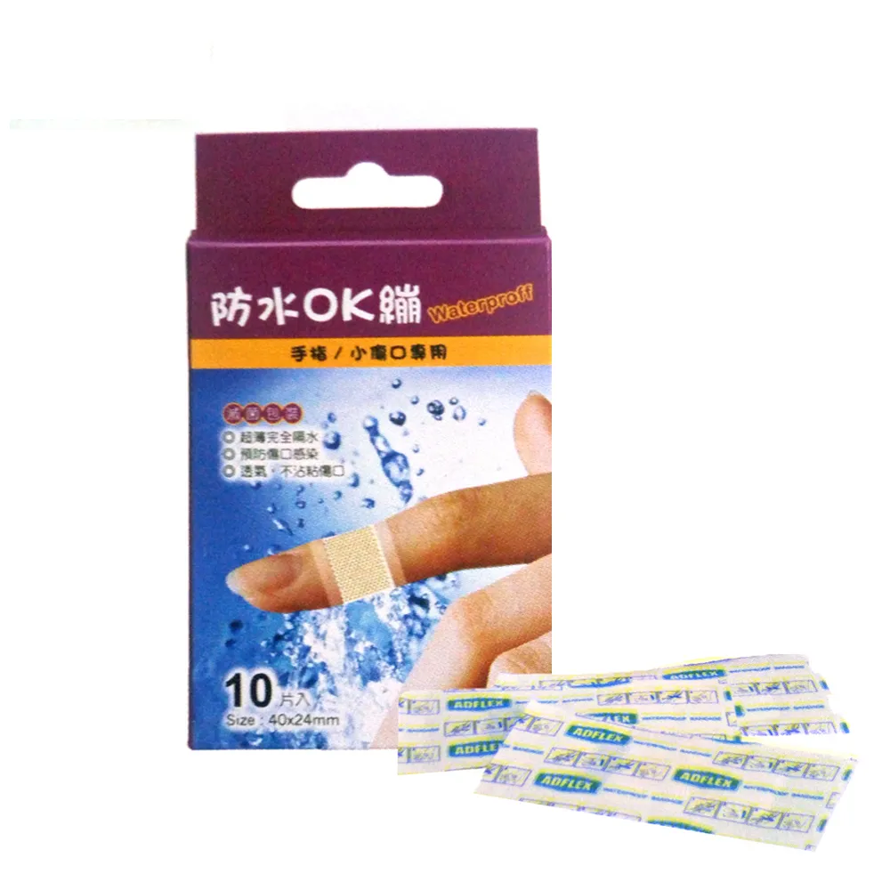 【ADFLEX 敷立舒】手指型防水OK繃(６盒組)