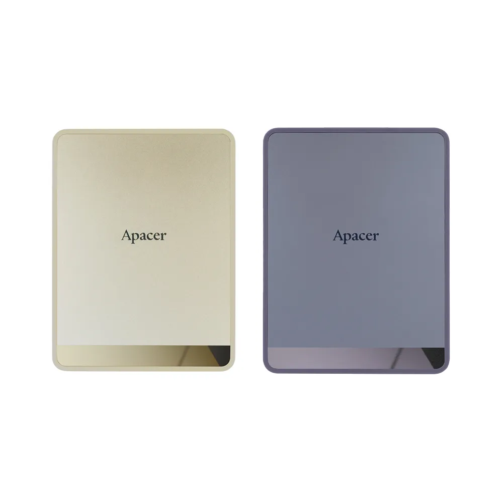 【Apacer 宇瞻】AS724 1TB USB 3.2 Gen2 USB-C 外接式SSD(煙灰紫/奶油金)