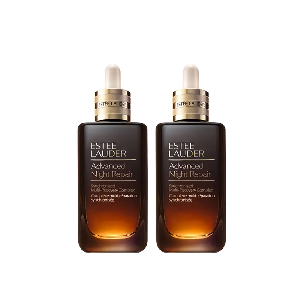 【Estee Lauder 雅詩蘭黛】大容量小棕雙霸組 (特潤超導全方位修護露115mlx2/小棕瓶/週年慶預購會)