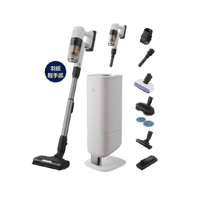【Electrolux 伊萊克斯】雙11限定 700系列極淨塔輕量濕拖吸塵器-濕拖乾吸除螨/自動集塵(EFP72315S)