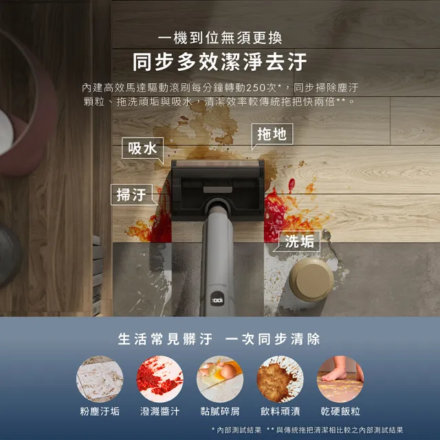 【Electrolux 伊萊克斯】雙11限定 500系列 輕量自清潔洗地機同步掃吸拖洗(EFW51112 月隕灰)