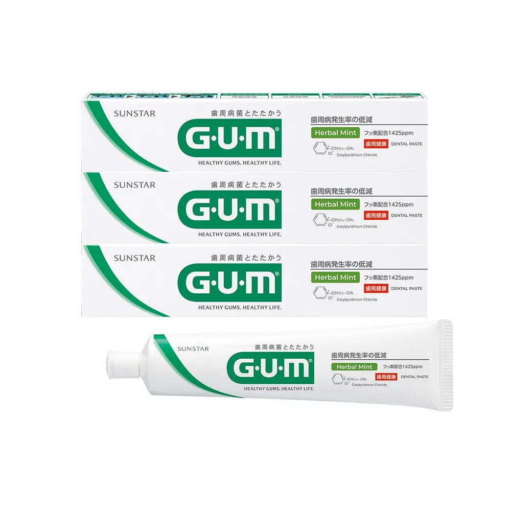 【GUM】牙周護理牙膏(140gx3入)