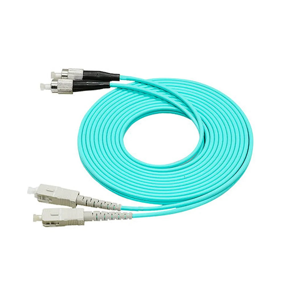 【台灣霓虹】電信級SC-FC多模10G雙芯OM3光纖跳線3米